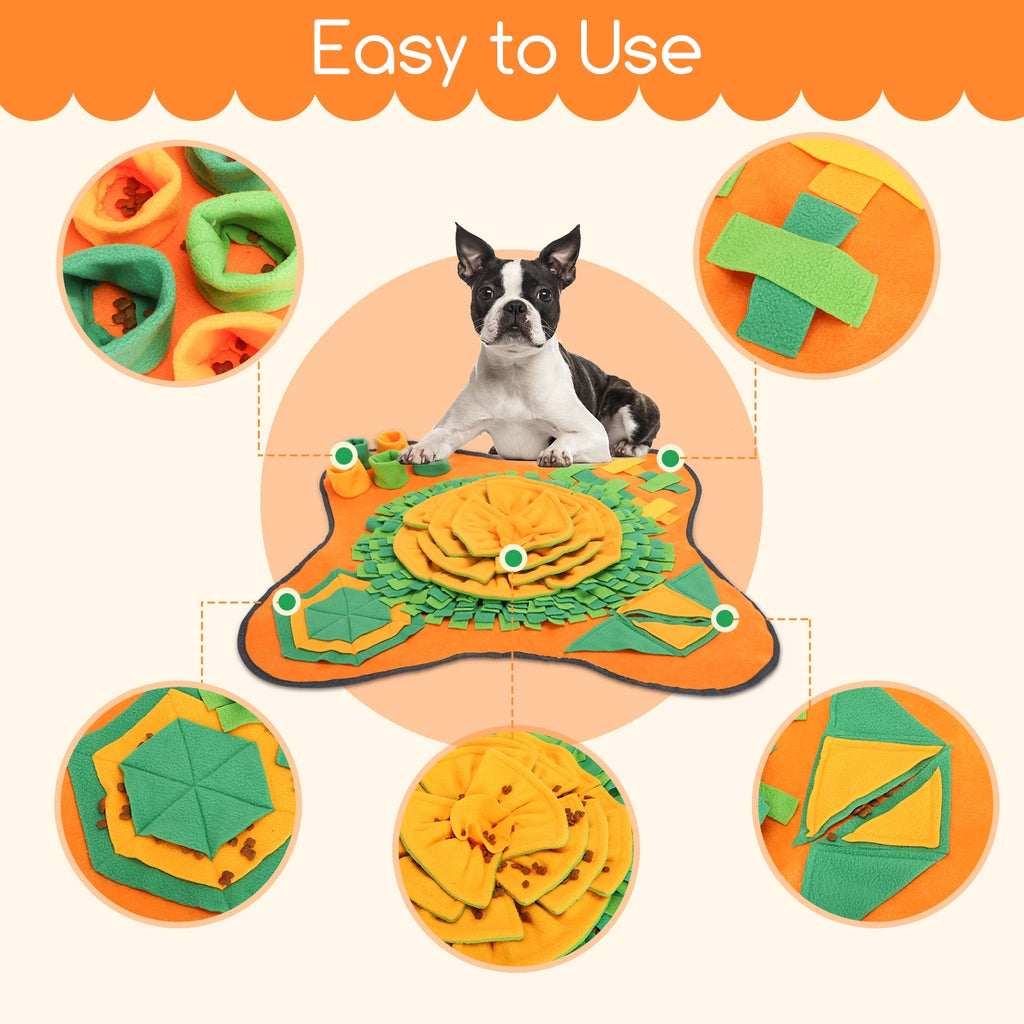 Alfombra Olfativa Interactiva para Perros | Snuffle Mat 70x70cm | Juego de Enriquecimiento Mental